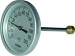 TERMOMETER 0-120° Ø80. 100MM FØLER.KL 1